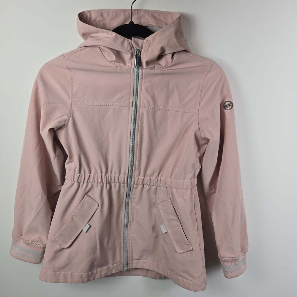 MICHAEL Michael Kors Kids Pink Hooded Light Spring Jacket 10/12 Y